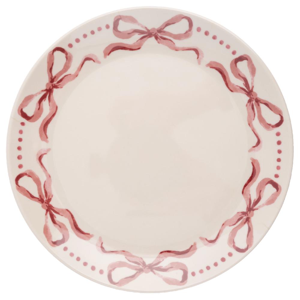 Karma Gifts Pink Bows Melamine Salad Plates