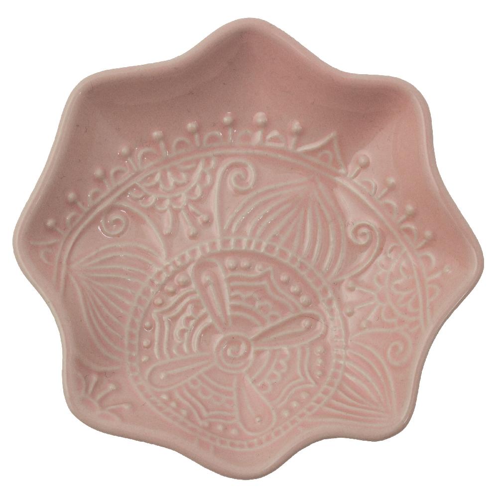 karma gifts Pink Large Shaped Trinket Trays