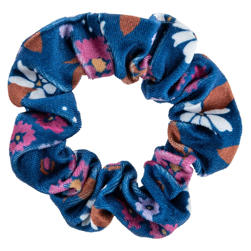 Karma Gifts Plum Floral Velvet Scrunchies - 3 Pack