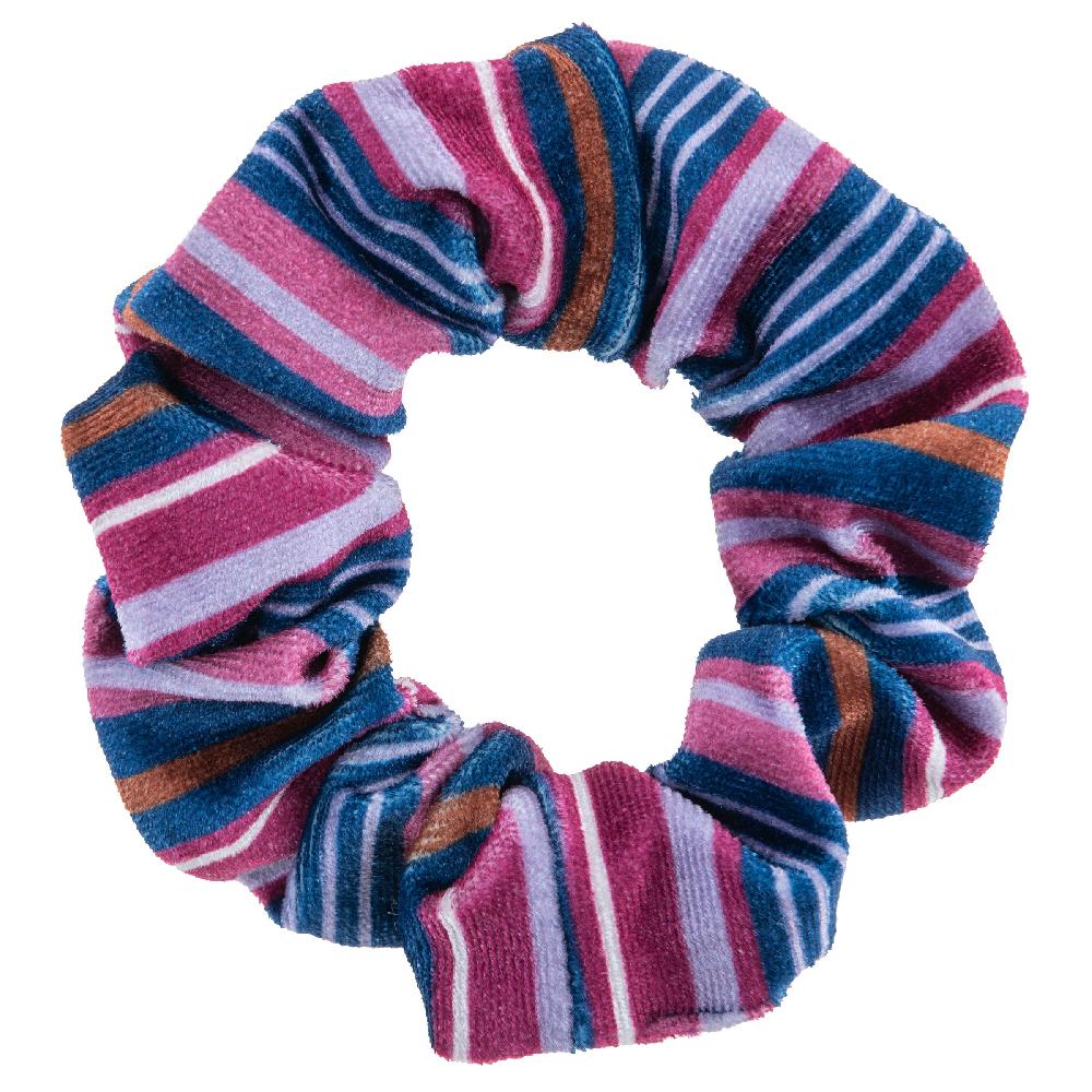 Karma Gifts Plum Floral Velvet Scrunchies - 3 Pack