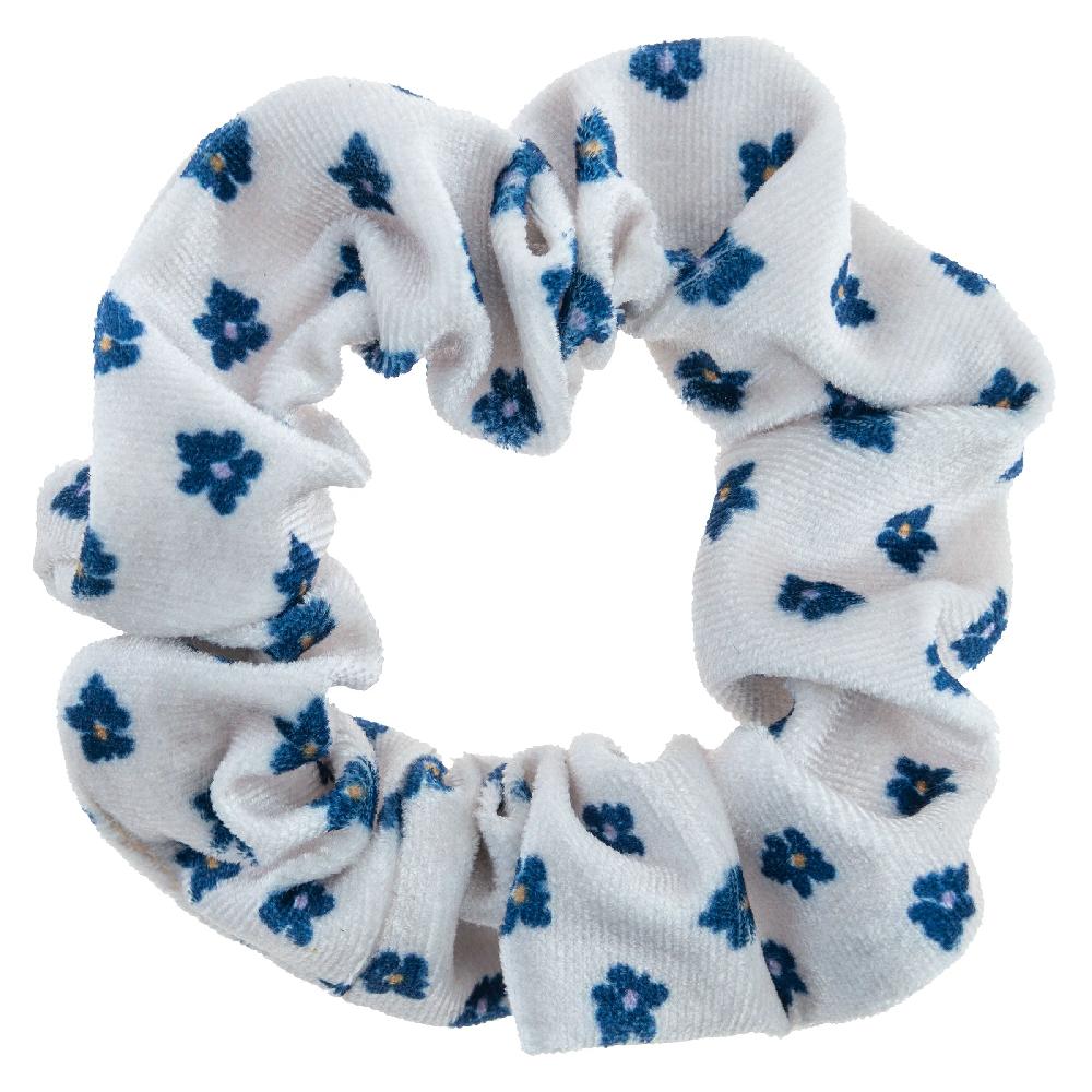 Karma Gifts Plum Floral Velvet Scrunchies - 3 Pack