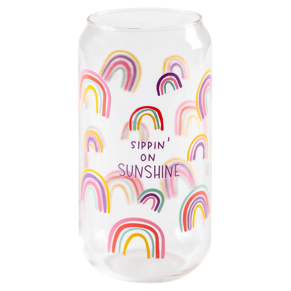 karma gifts Rainbow Beer Can Glasses