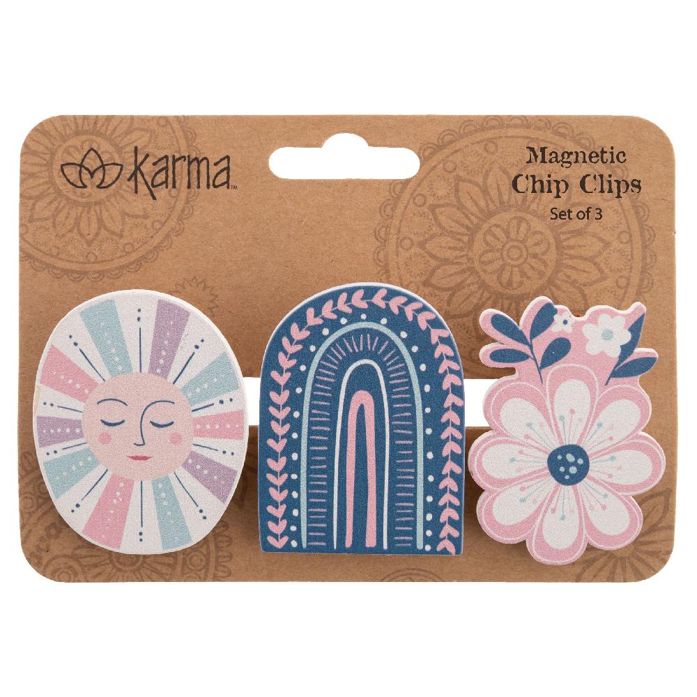 Karma Gifts RAINBOW Shaped Magnetic Chip Clips
