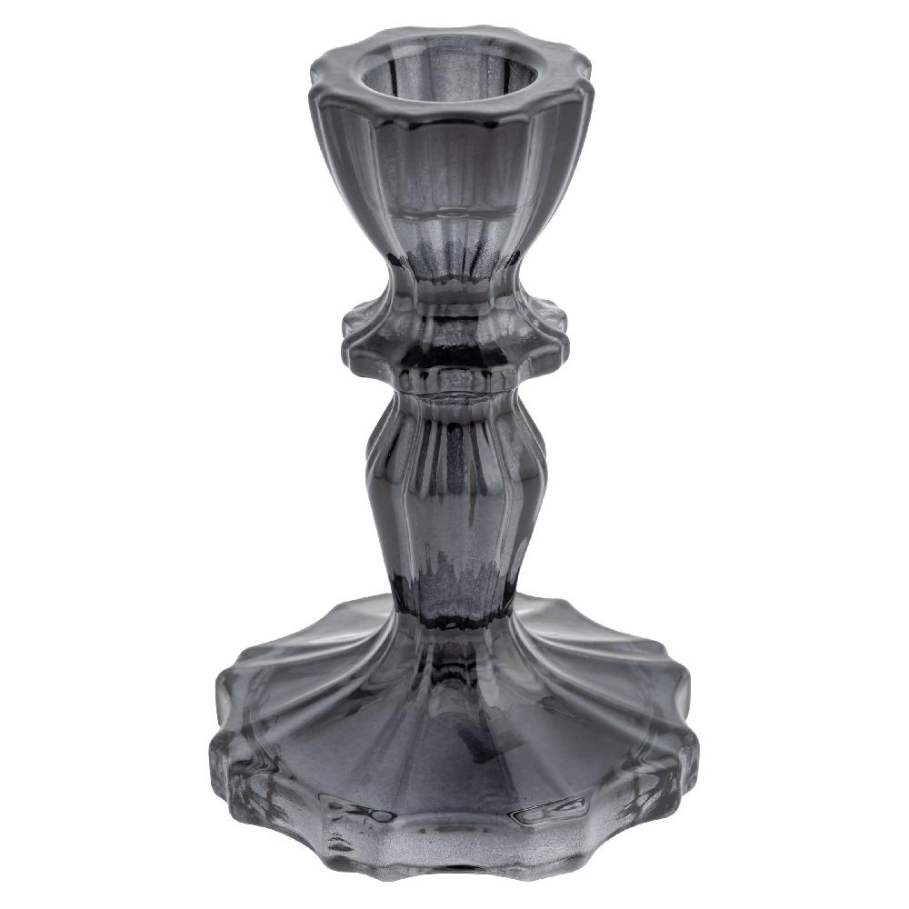 karma gifts Raven Glass Candlestick Holders