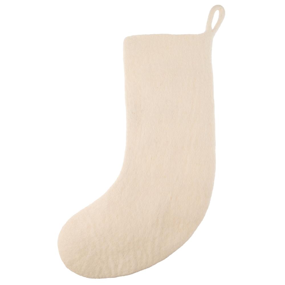 Karma Gifts Red Felt Pom Pom Stocking