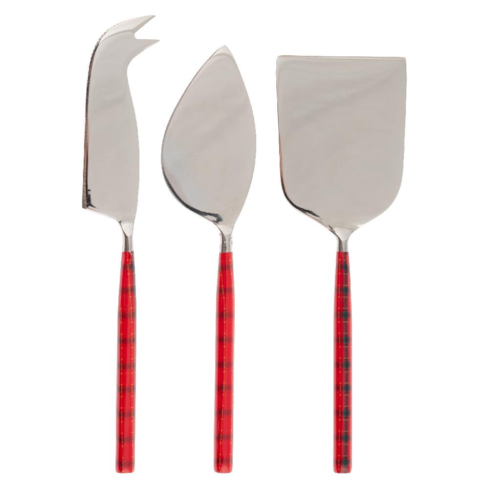 Karma Gifts Red Plaid Cheese Tools