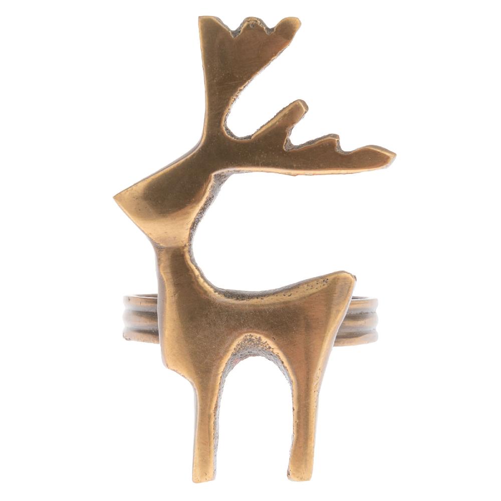Karma Gifts Reindeer Bronze Napkin Rings