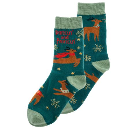 karma gifts Reindeer Holiday Socks