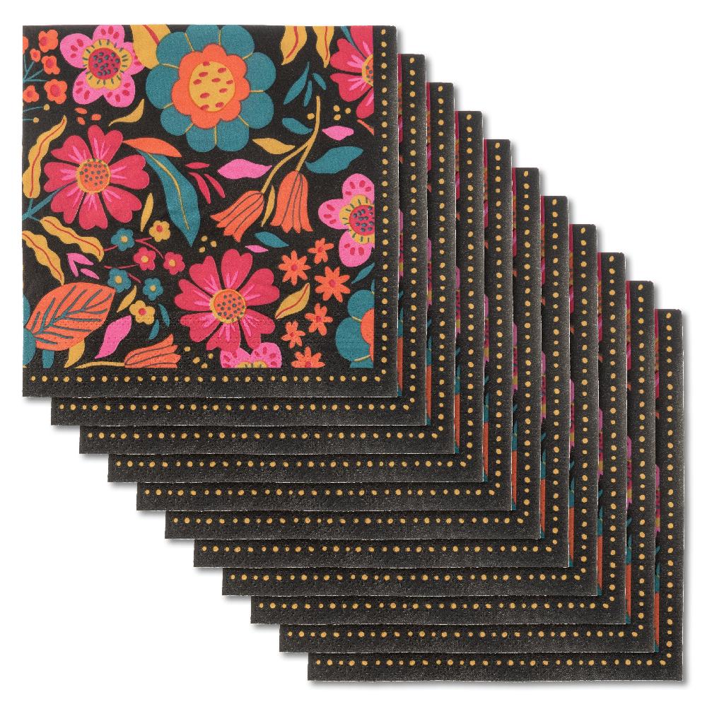 Karma Gifts Retro Floral Luncheon Paper Napkins