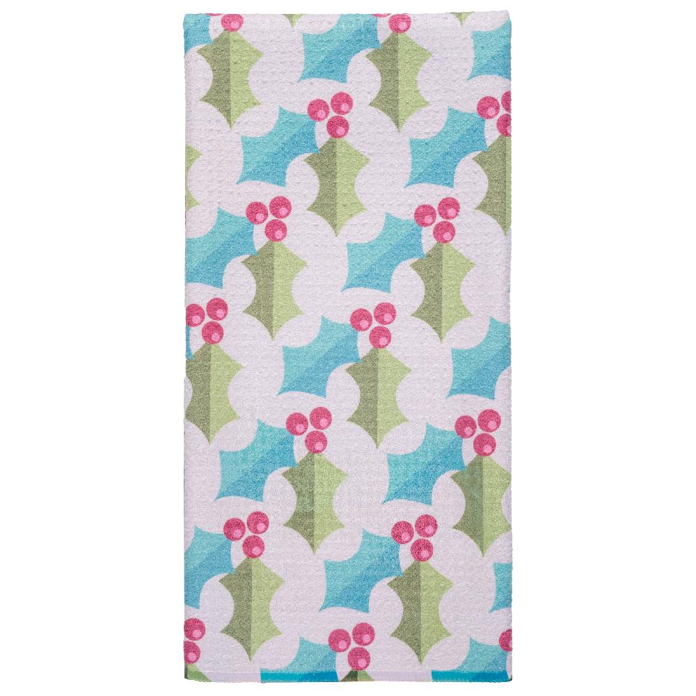 Karma Gifts Retro Santa Waffle Weave Tea Towel