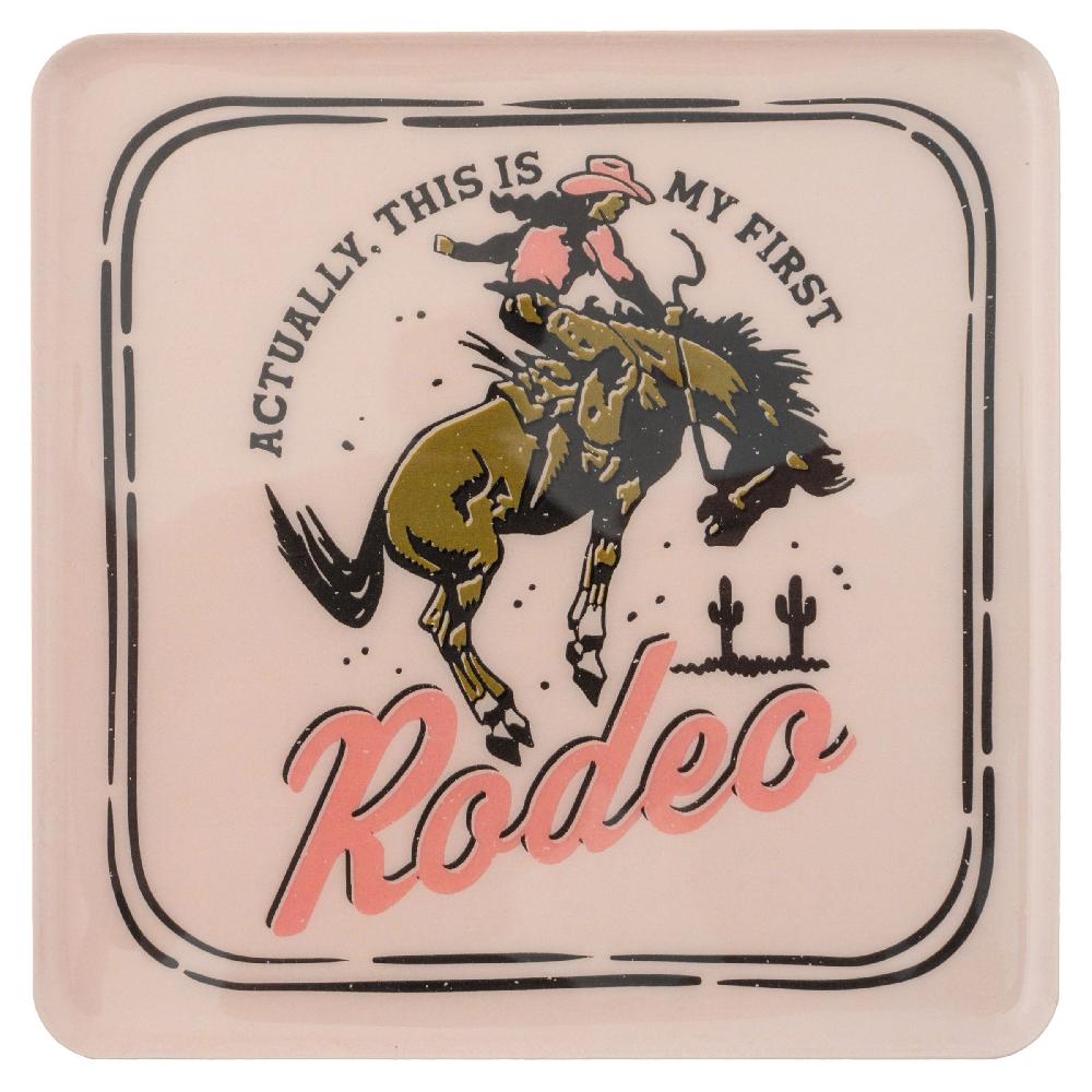 karma gifts Rodeo Large Square Enamel Trays