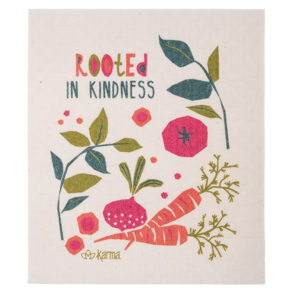 Karma Gifts Rooted Set Of 4 Swedish Dishcloths