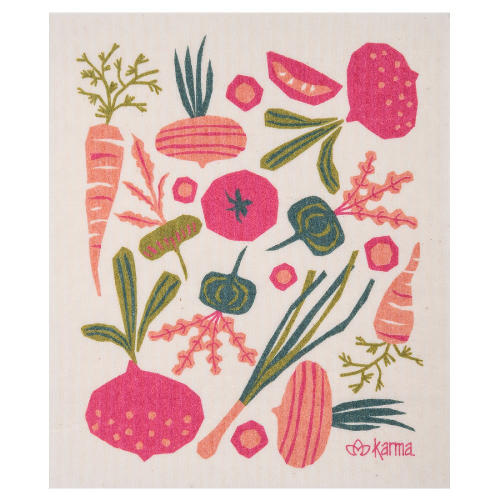 Karma Gifts Rooted Set Of 4 Swedish Dishcloths