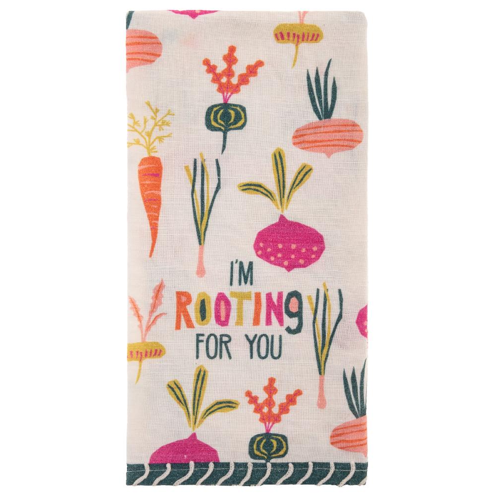 karma gifts Rooting Eclectic Tea Towel