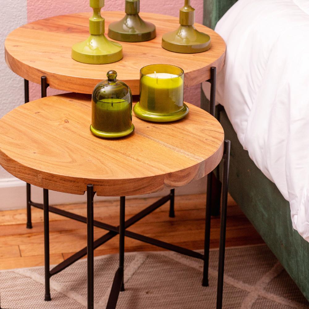 Karma Gifts Round Set Of 2 Nesting Tables
