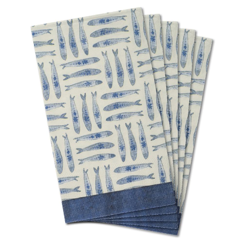 karma gifts Sardines Guest Towel Paper Napkins
