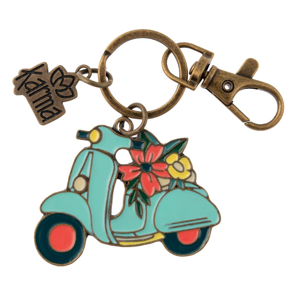 karma gifts Scooter Enamel Key Chains