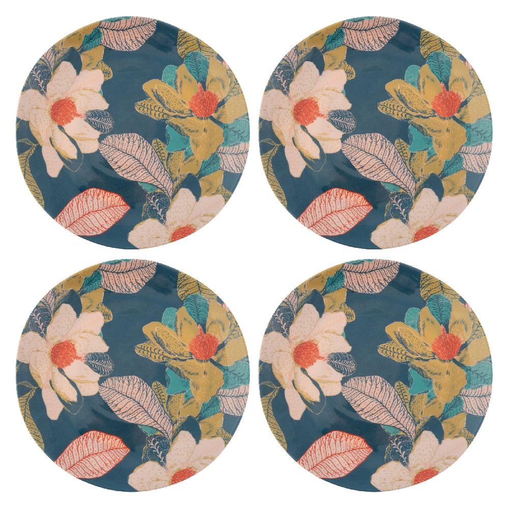 karma gifts Seaside Floral Melamine Salad Plates