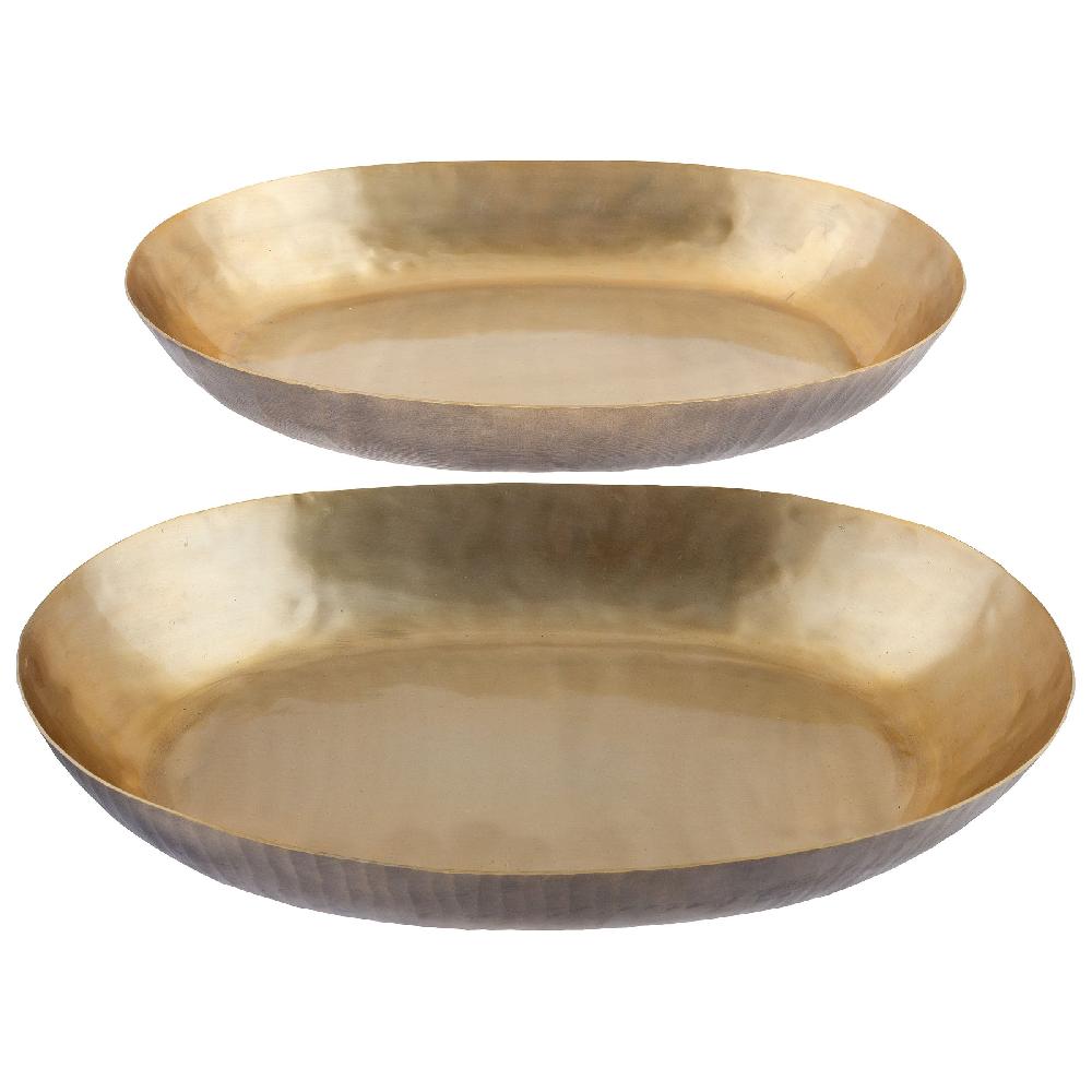 Karma Gifts Set Of 2 Gold Trays