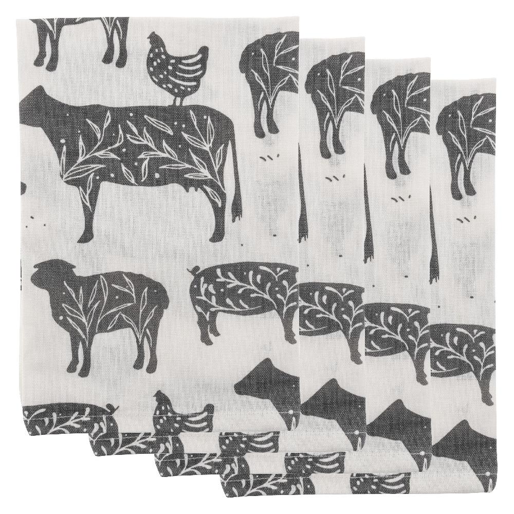 karma gifts Set of 4 Herd Dinner Napkins
