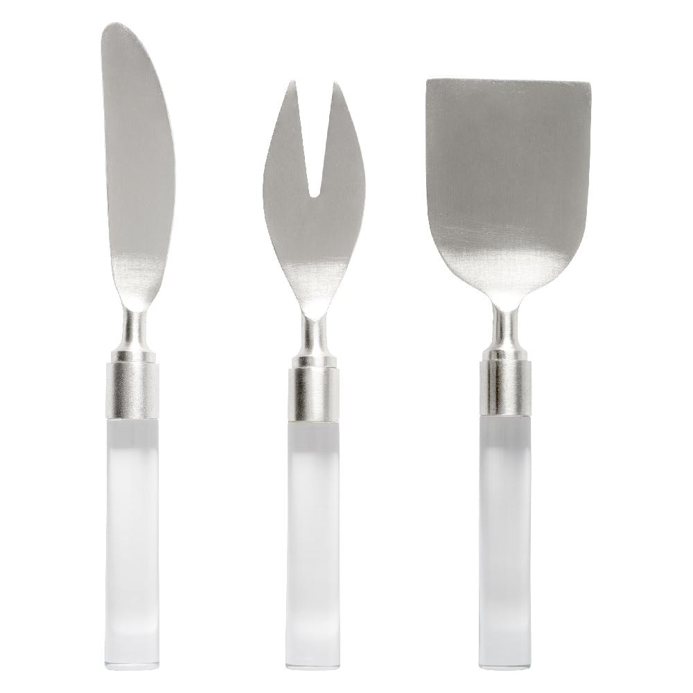 karma gifts Silver Acrylic Cheese Tools