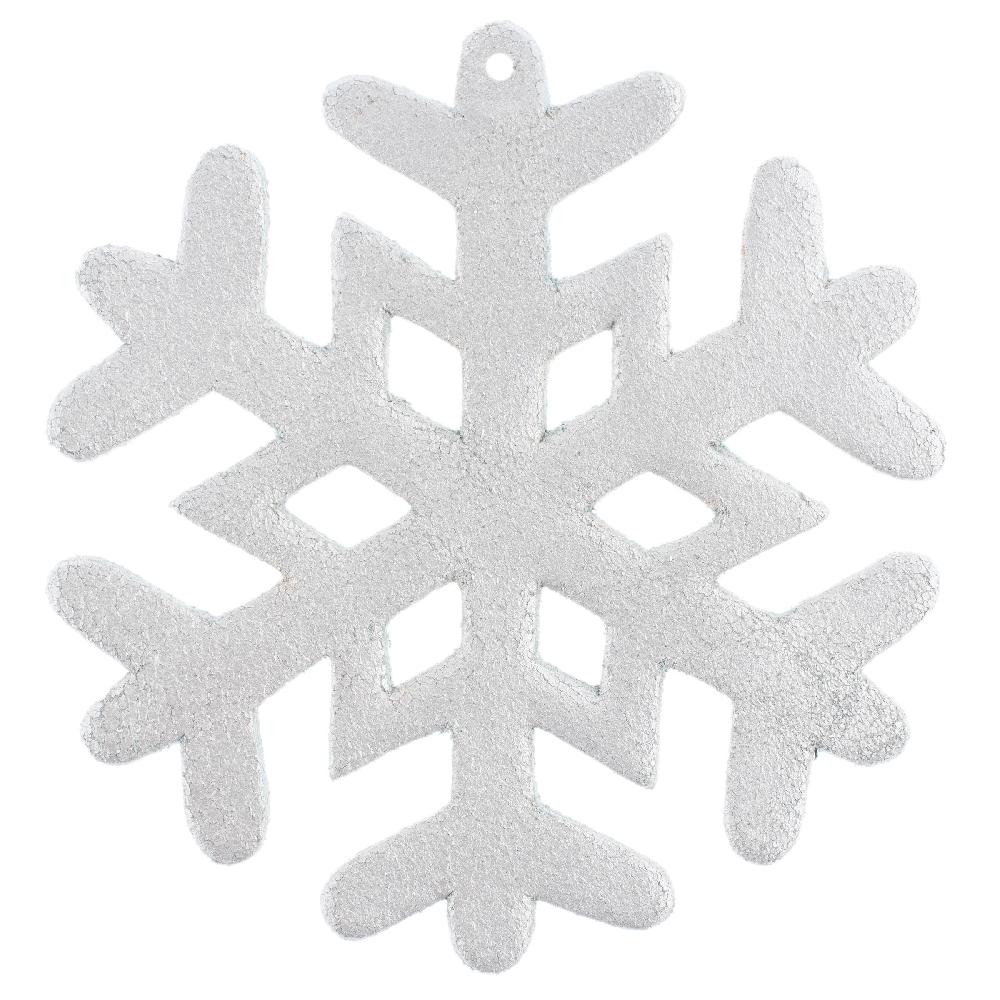 Karma Gifts Silver Leather Snowflake Ornaments