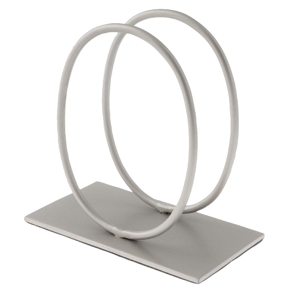 karma gifts Silver Oval Metal Napkin Holder