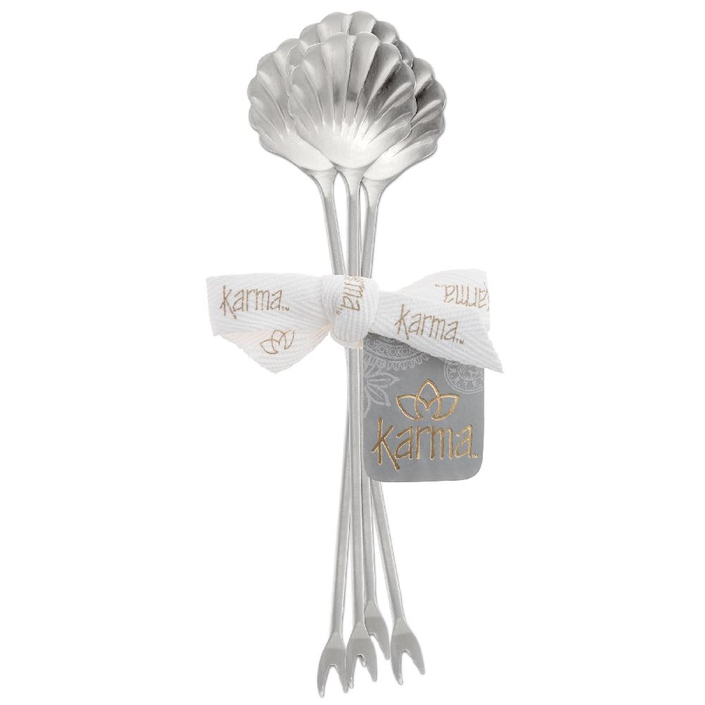 Karma Gifts Silver Seashell Cocktail Picks