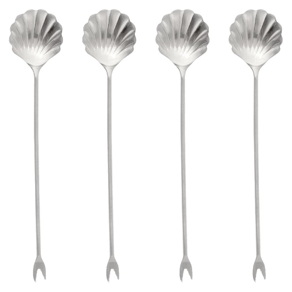karma gifts Silver Seashell Cocktail Picks