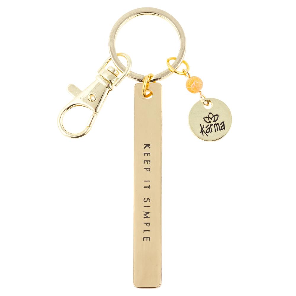 karma gifts Simple Sentiment Key Chains