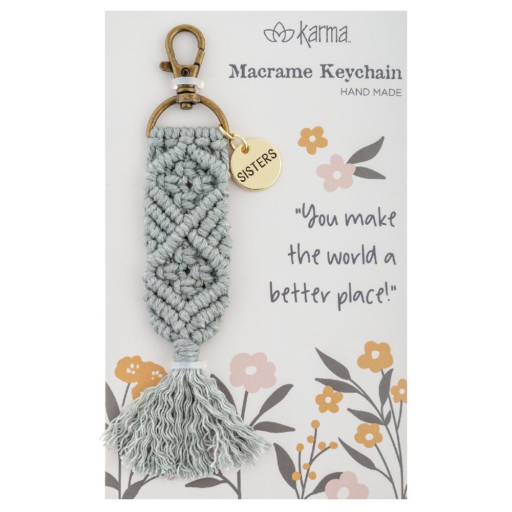 Karma Gifts Sisters Macrame Keychains