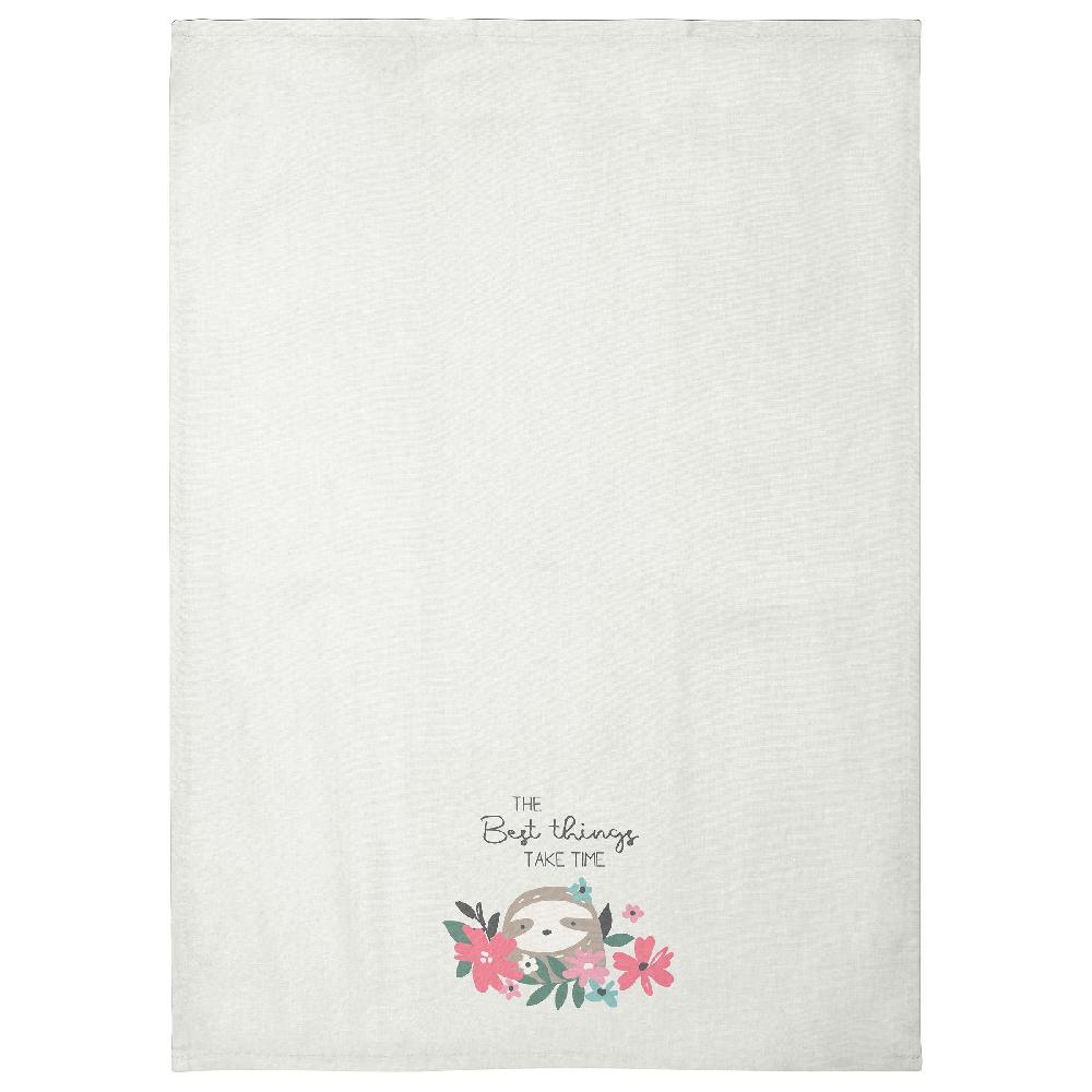 Karma Gifts Sloth Flora Tea Towels