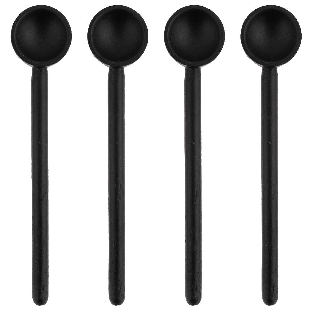 Karma Gifts Small Set Of 4 Black Wood Spoon Sets