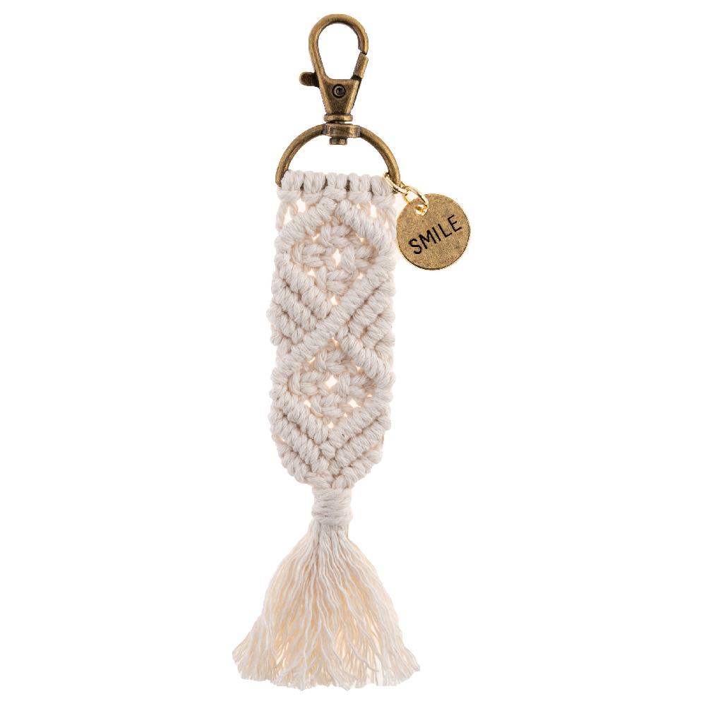 karma gifts Smile Macrame Keychains