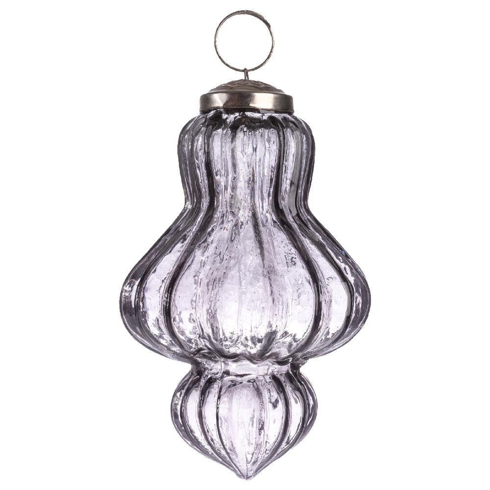 Karma Gifts Smoke 4" Finial Glass Ornament