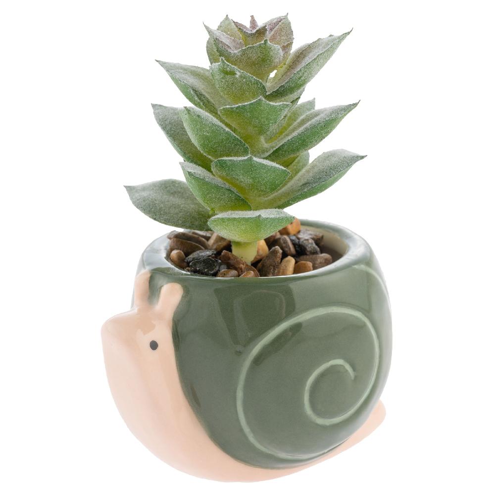karma gifts Snail Shaped Succulent Pot