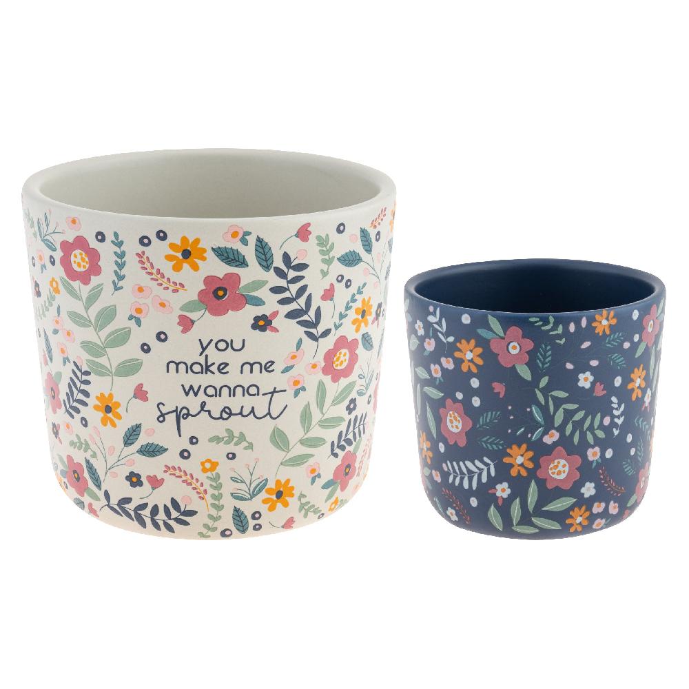 Karma Gifts Sprout Ceramic Planters