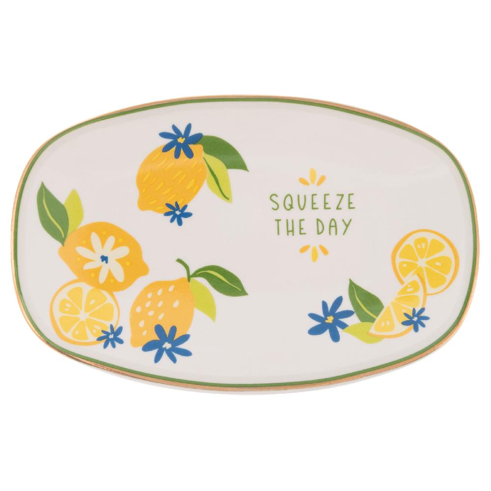 karma gifts Squeeze the Day Oval Trinket Tray
