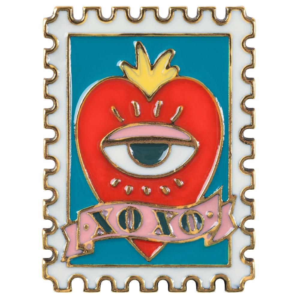 Karma Gifts Stamp Enamel Pins