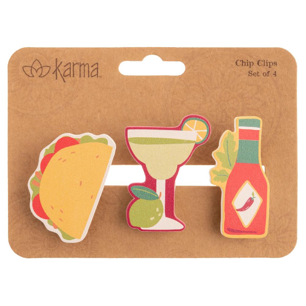 Karma Gifts Taco Shaped Magnetic Chip Clips