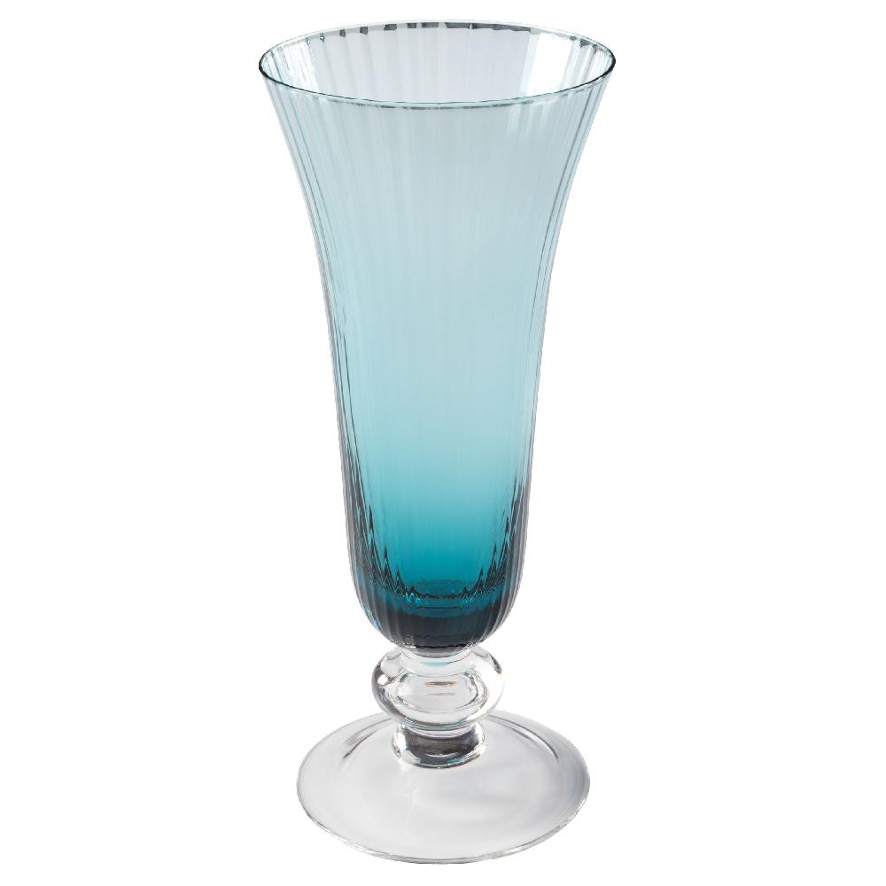 karma gifts Teal Aria Champagne Flute