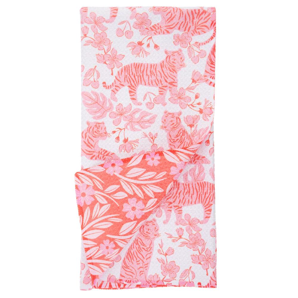 karma gifts Tiger Microfiber Tea Towels