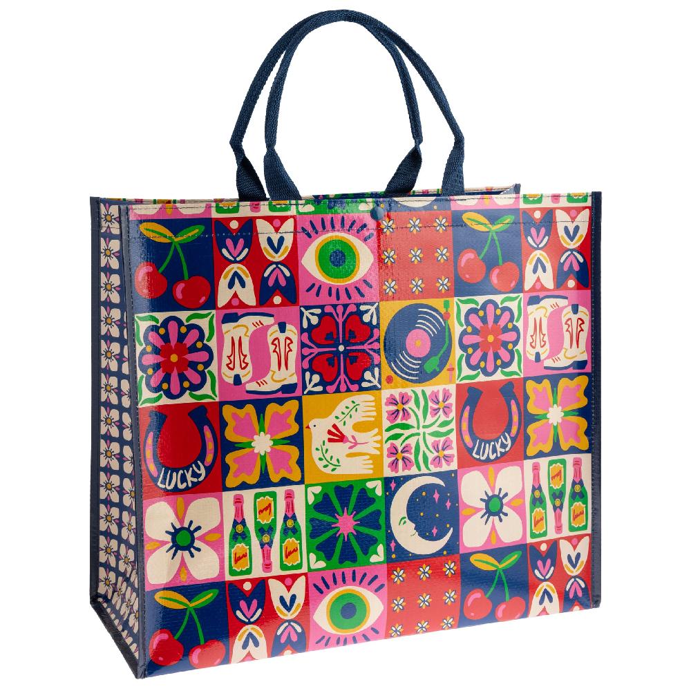 karma gifts Tile Large Tote