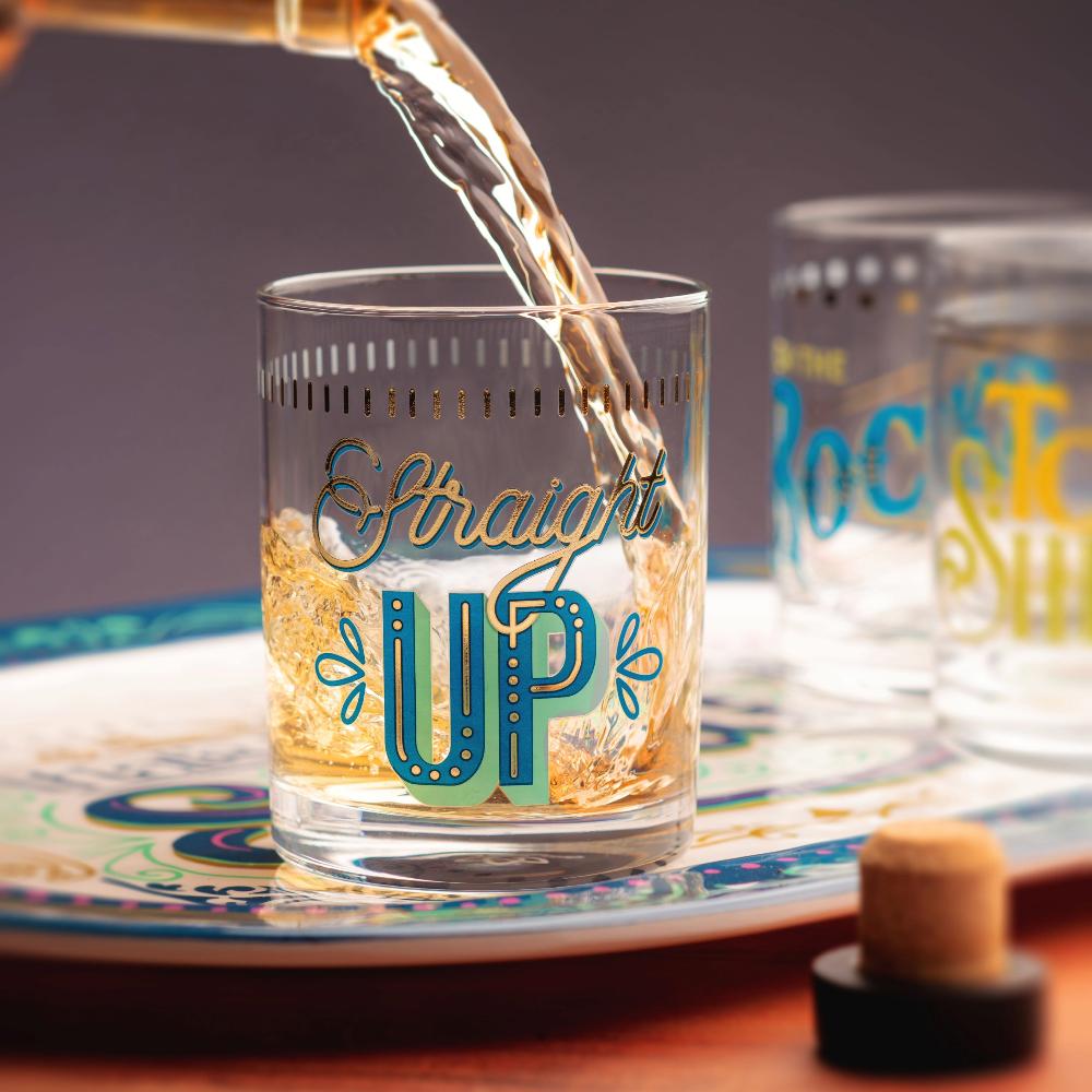 Karma Gifts Top Shelf Rocks Glass