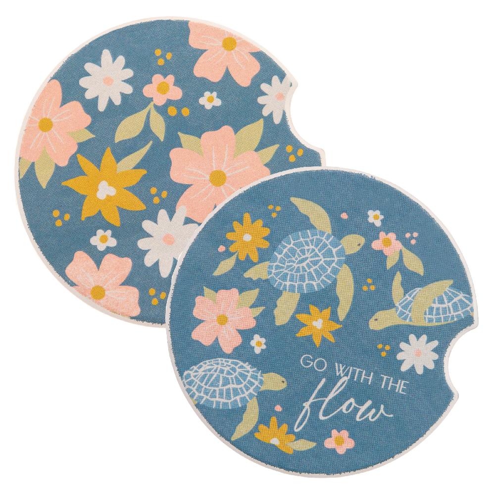 Karma Gifts Turtle Car Coasters