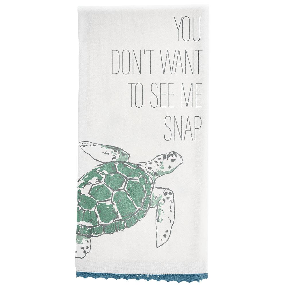 Karma Gifts Turtle Flour Sack Tea Towel