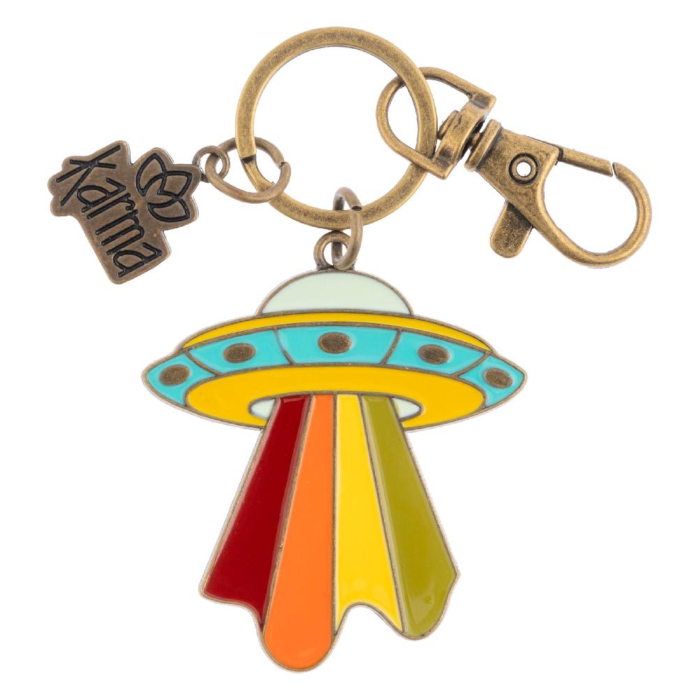 karma gifts UFO Enamel Key Chains