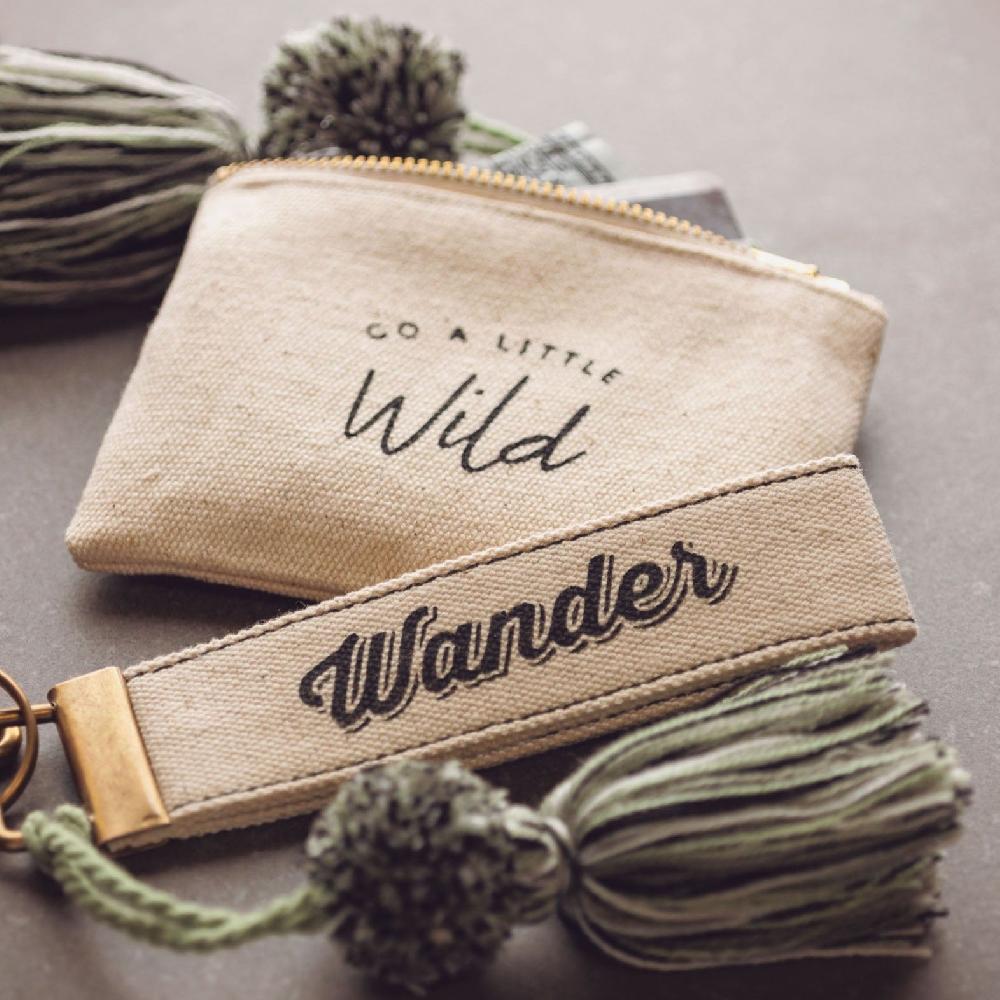 Karma Gifts Wander Canvas Tassel Key Chain
