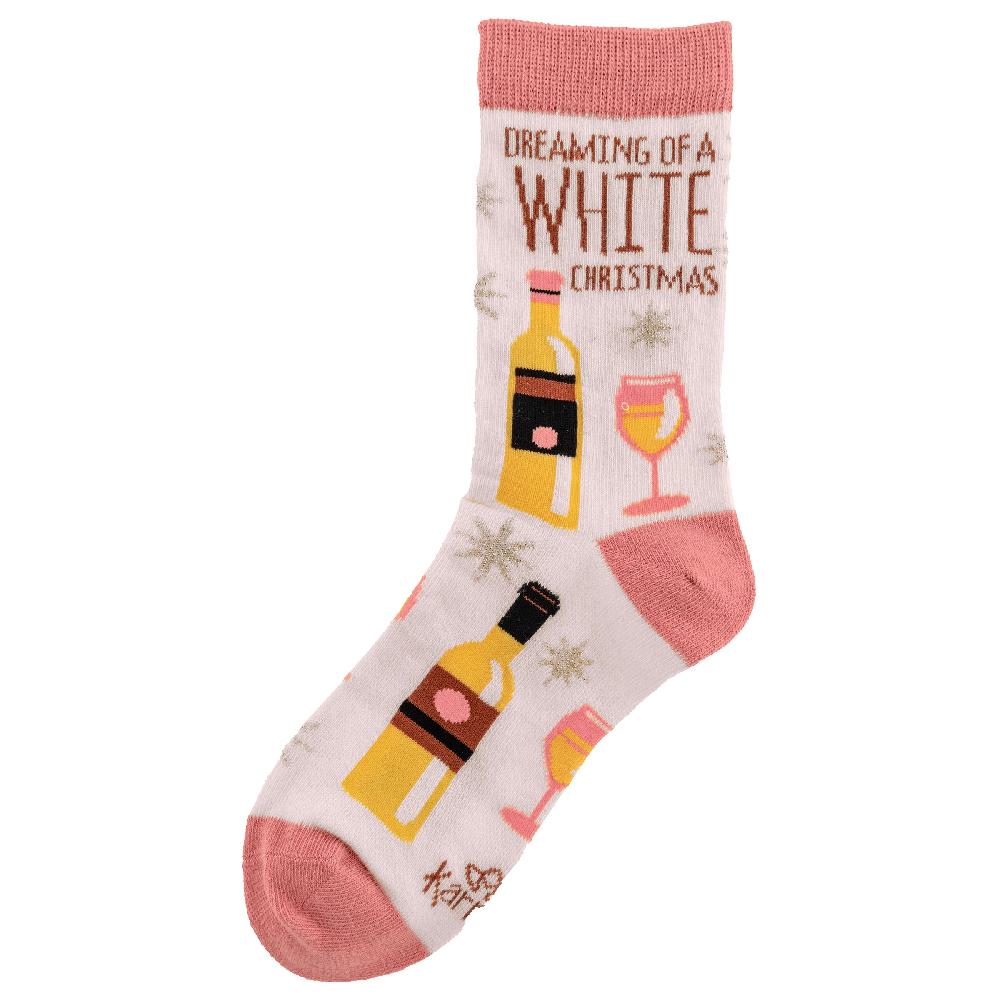 Karma Gifts White Christmas Holiday Socks