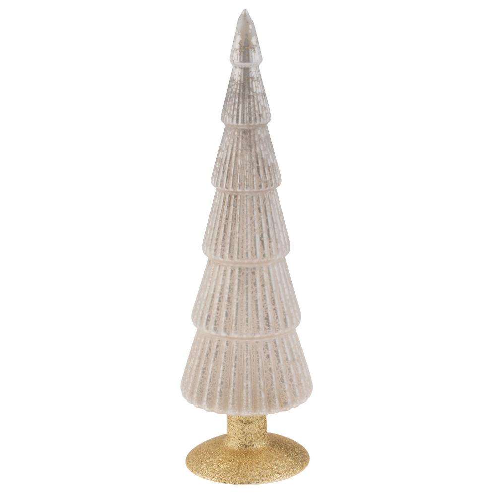 karma gifts White Fluted Mercury Glass Tree